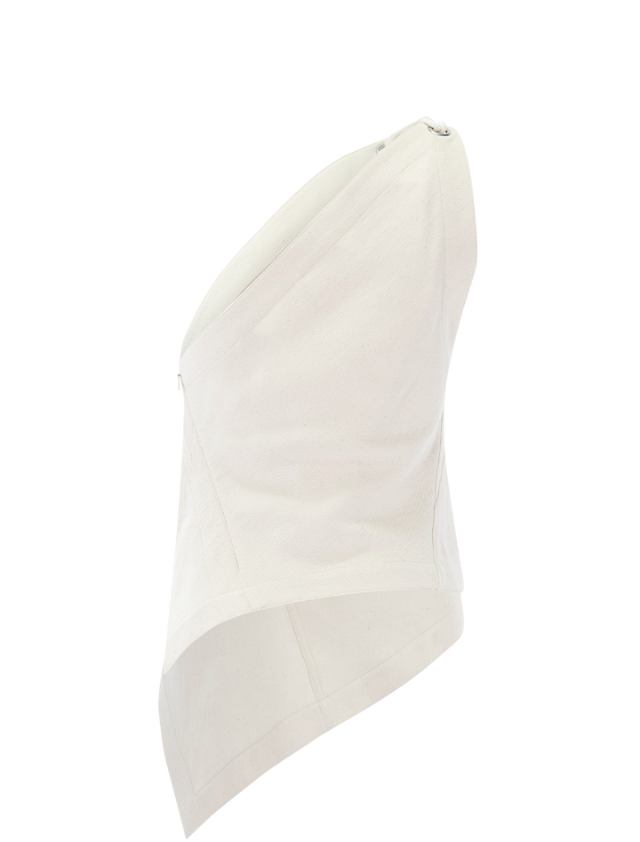 asymmetrical sailor top in muslin