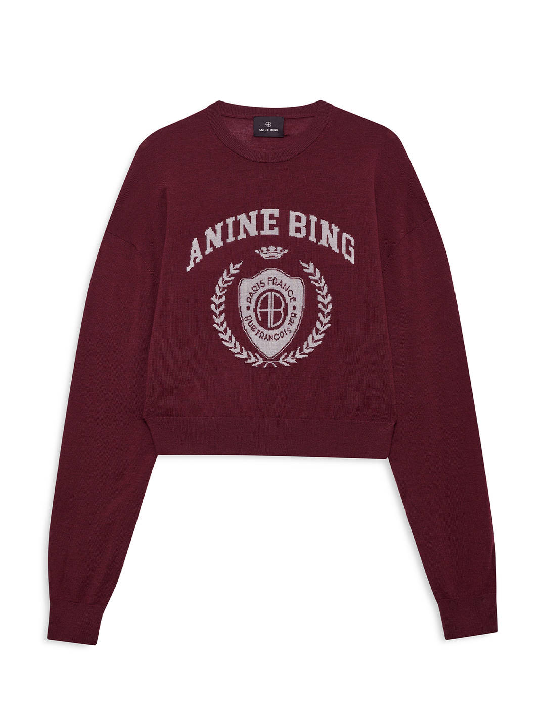 mia sweater in burgundy