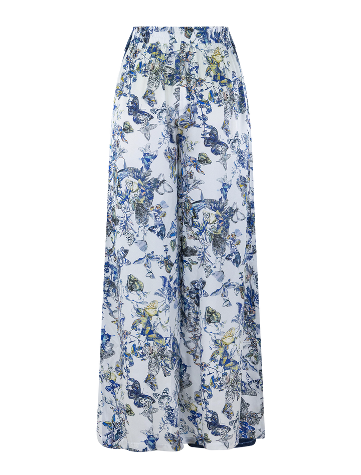 lilian pant in watercolor butterfly print