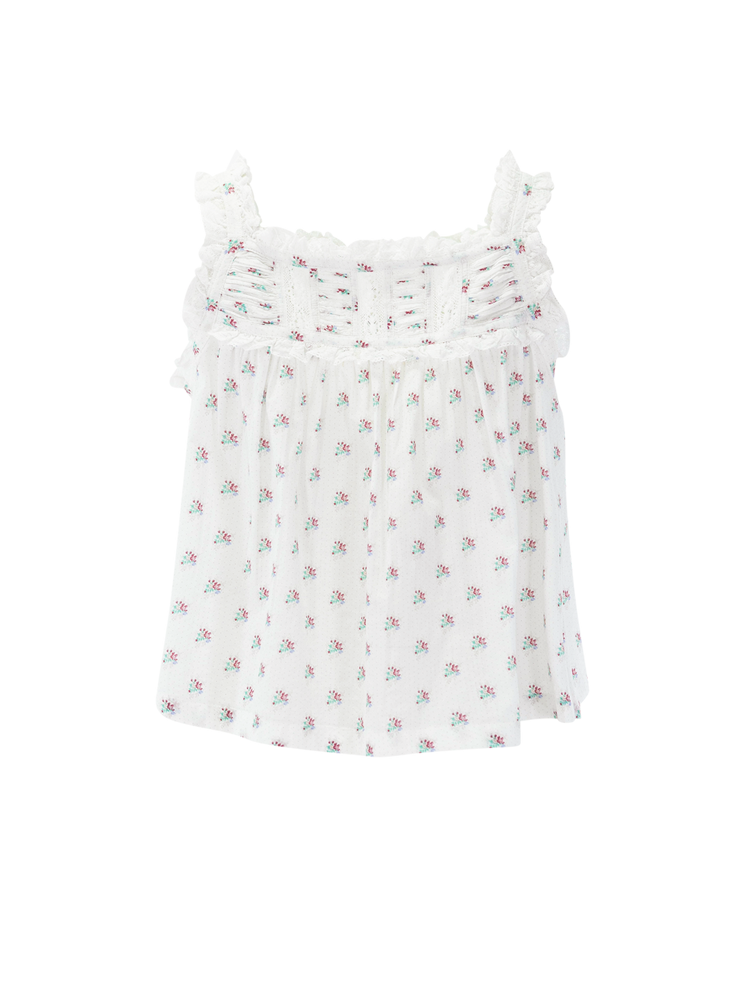 fidella top in petit posy calico