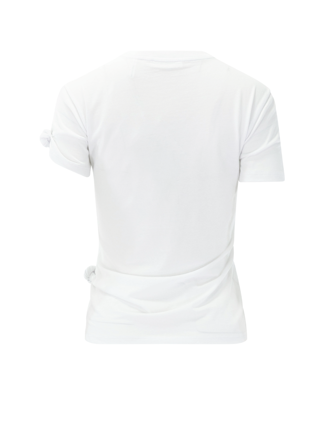knot baby tee in white