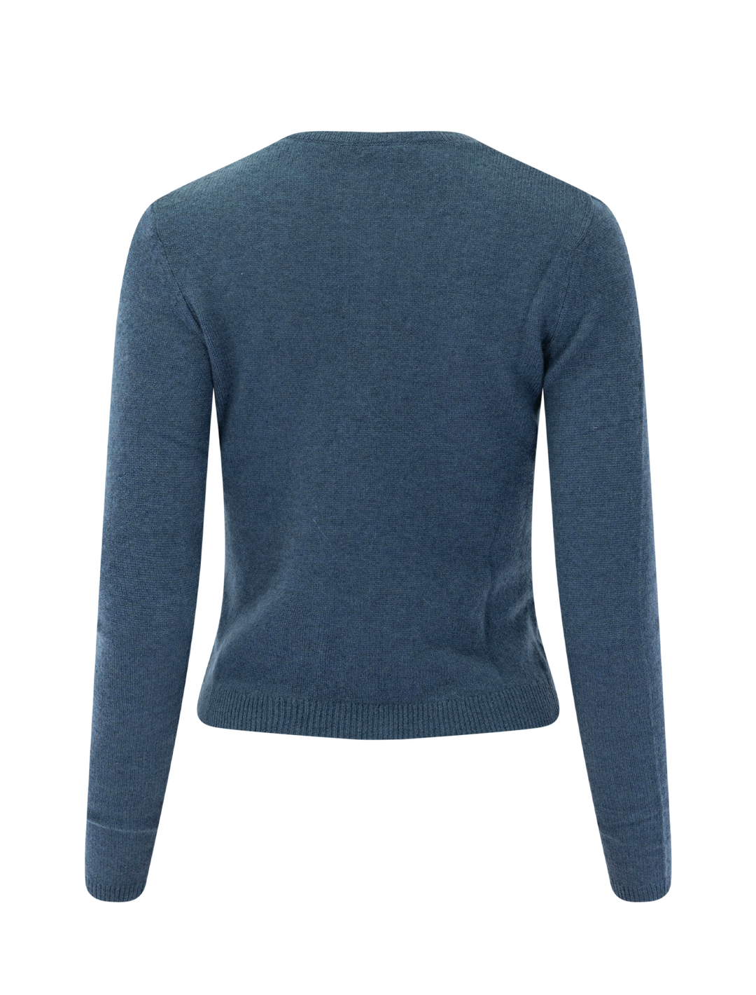 heath cashmere henley in blue stone