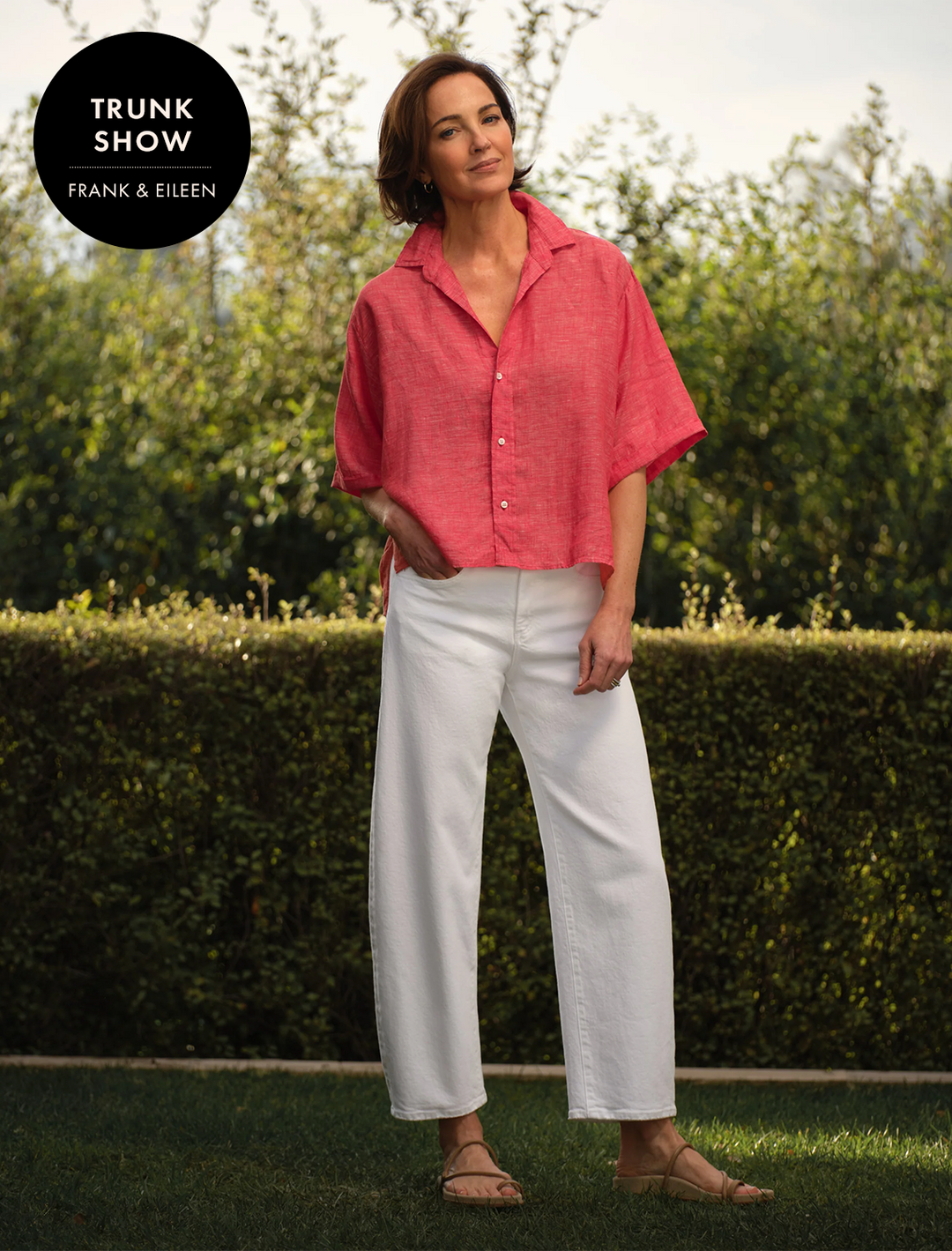 rosie in red linen