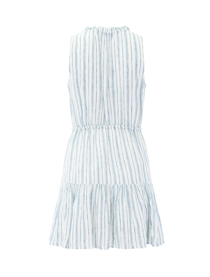 albany dress in windward stripe