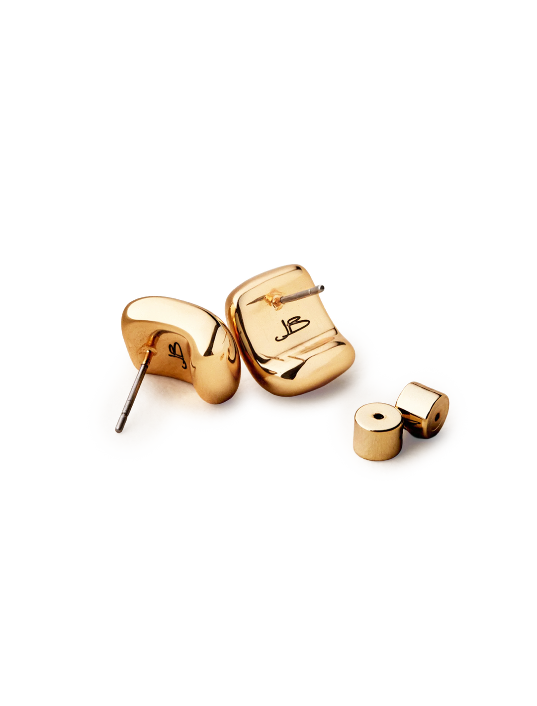 mini tate earring in gold
