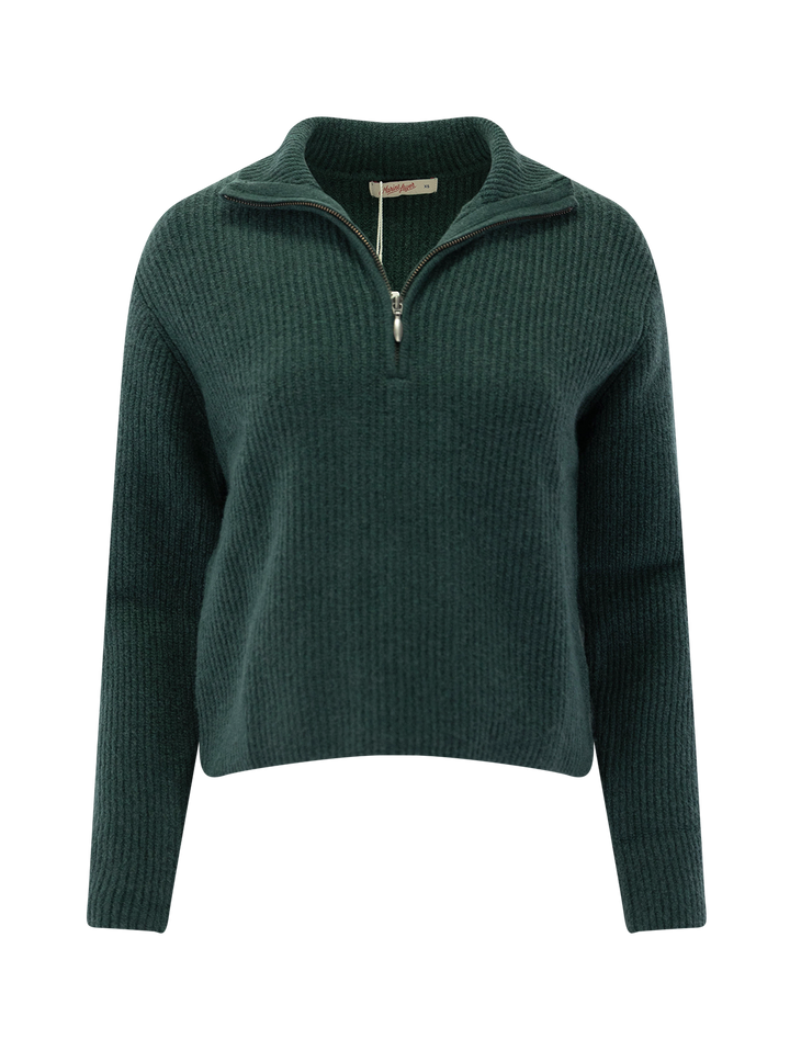 chalet quarter zip sweater in pine