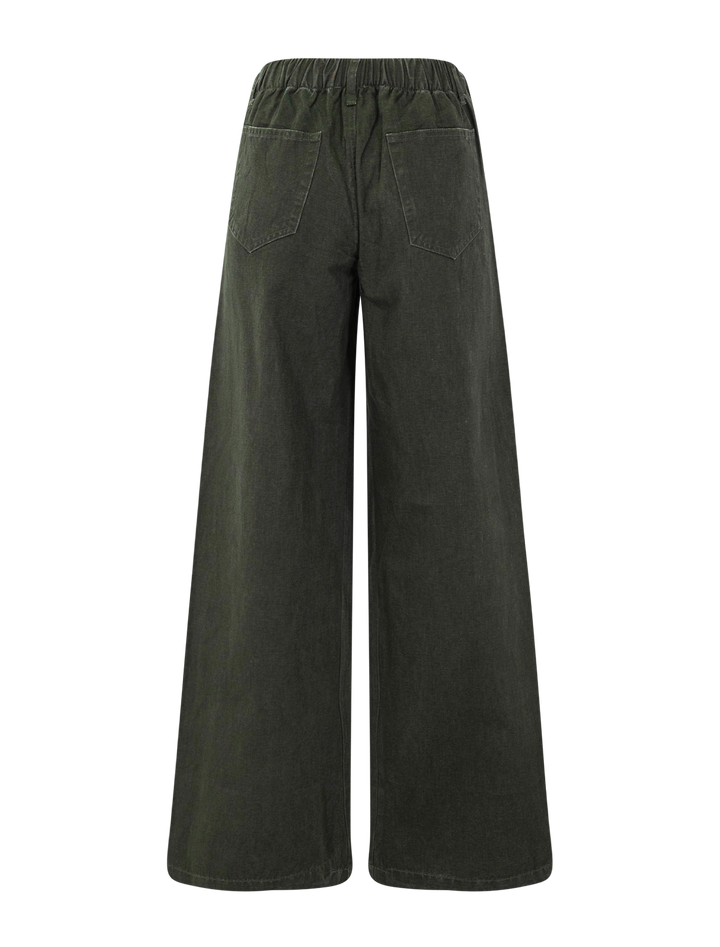washed twill pant in juniper