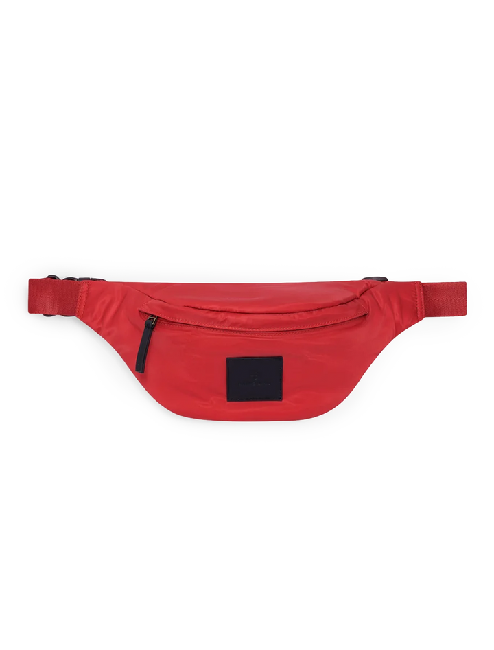 leon small waist bag in tango red nylon