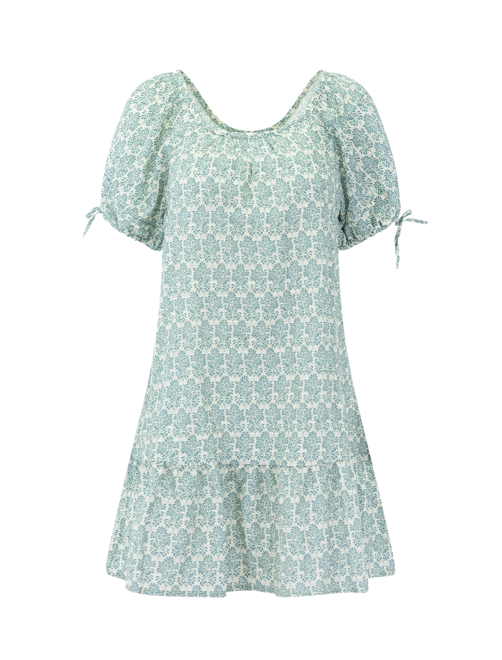 clio dress in olivia print