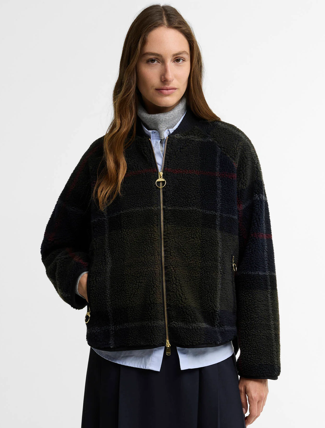 kirklees fleece in classic tartan