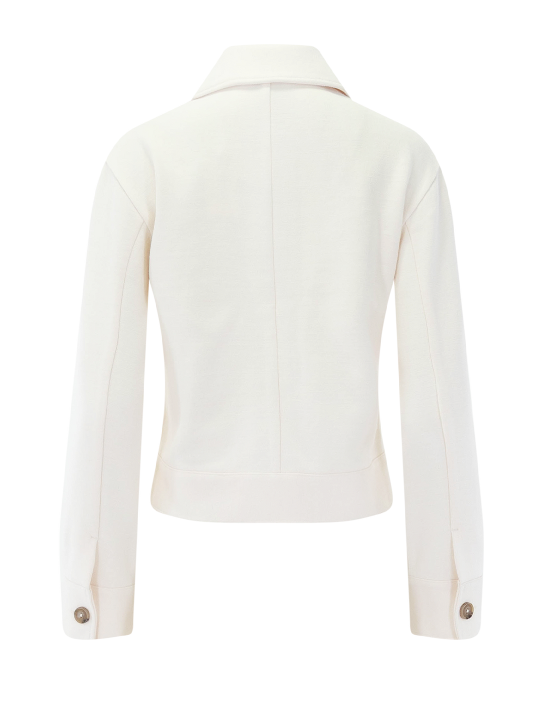ponte knit jacket in offwhite