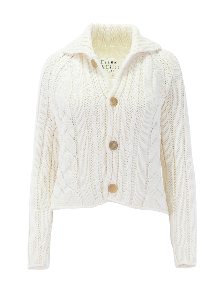 mini cotswolds cardigan in ivory