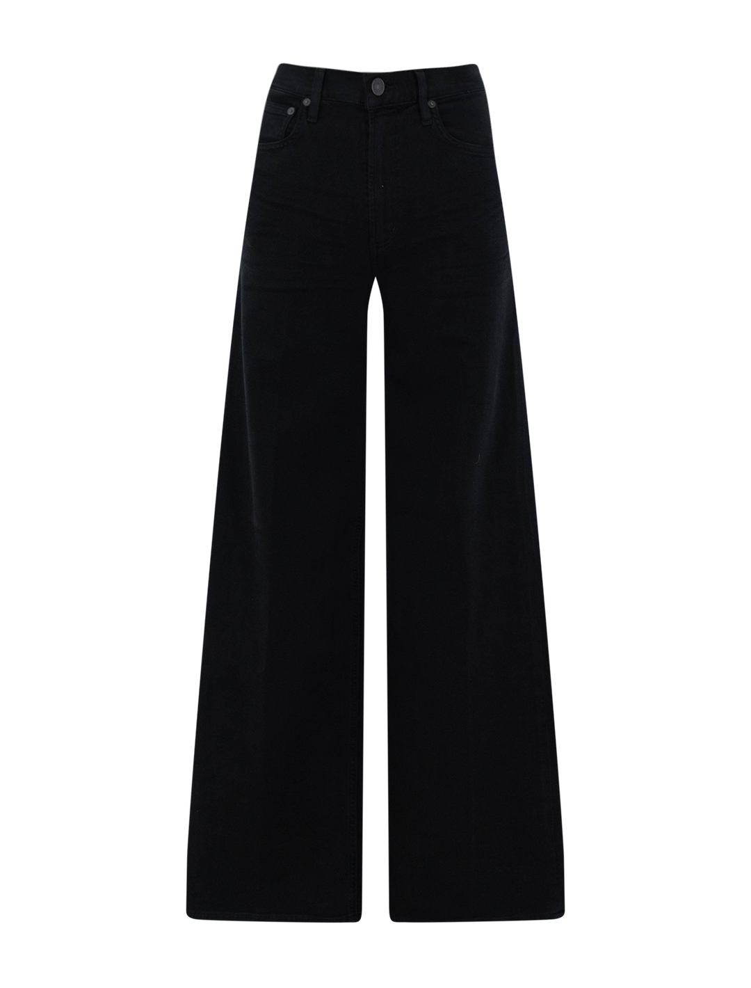 lyra long wide leg in plush black