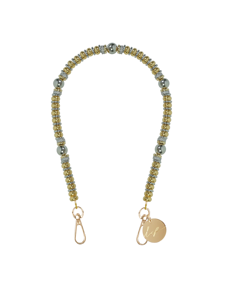 tali strap in gold and silver