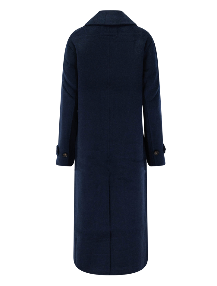 colette wool coat in navy heather