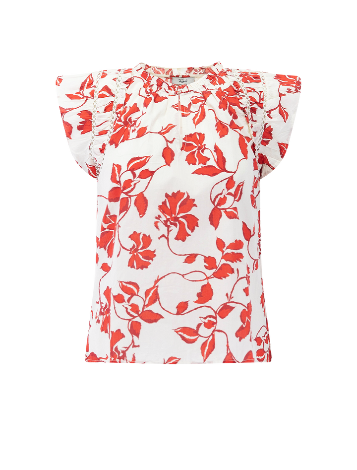 allea top in red jasmine