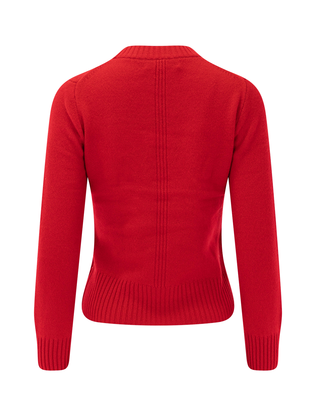 marais cashmere sweater in bright red