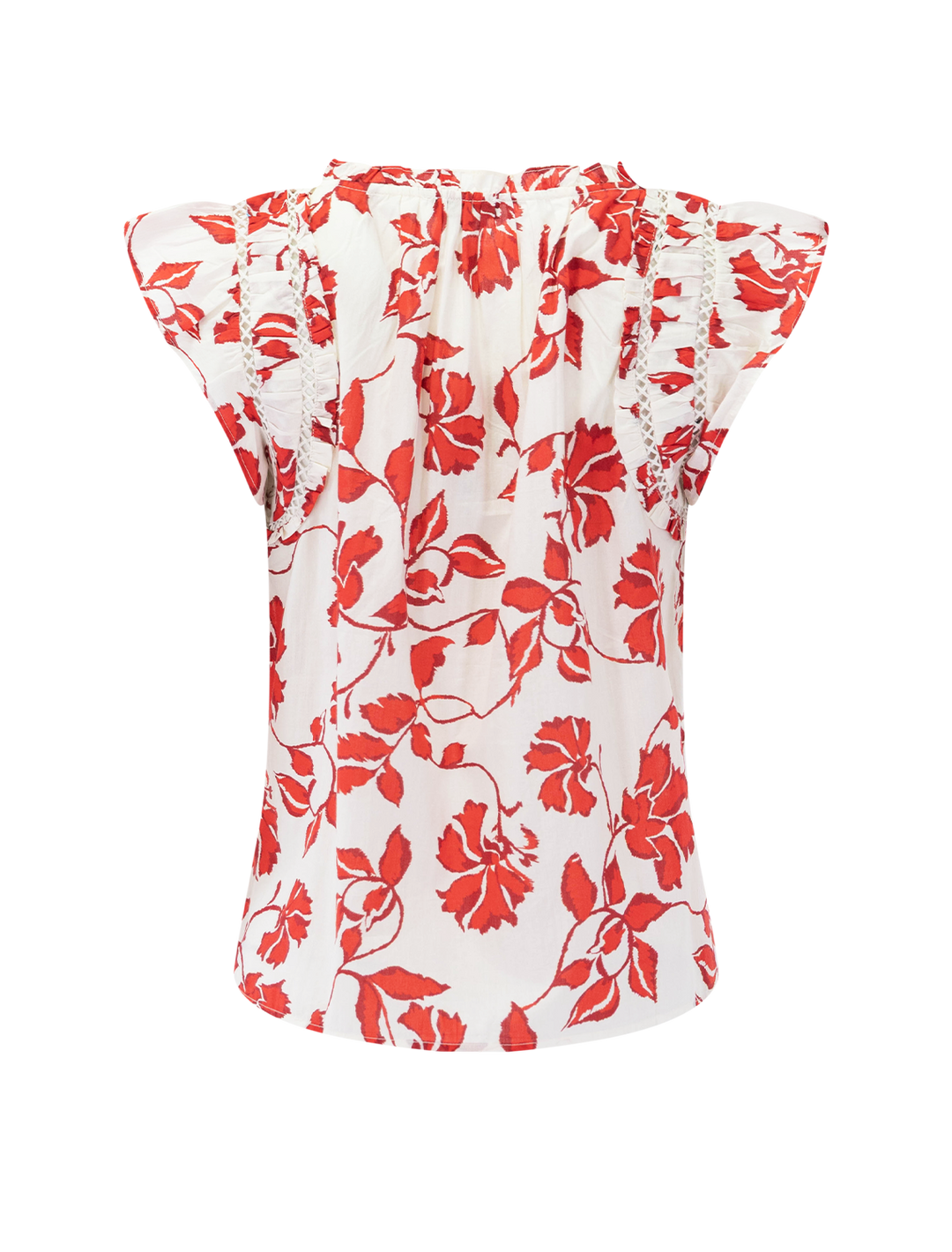 allea top in red jasmine