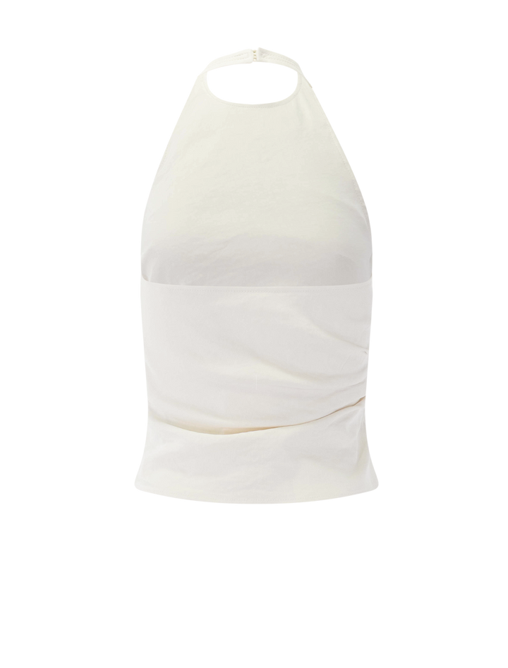 sylvie top in buttercream