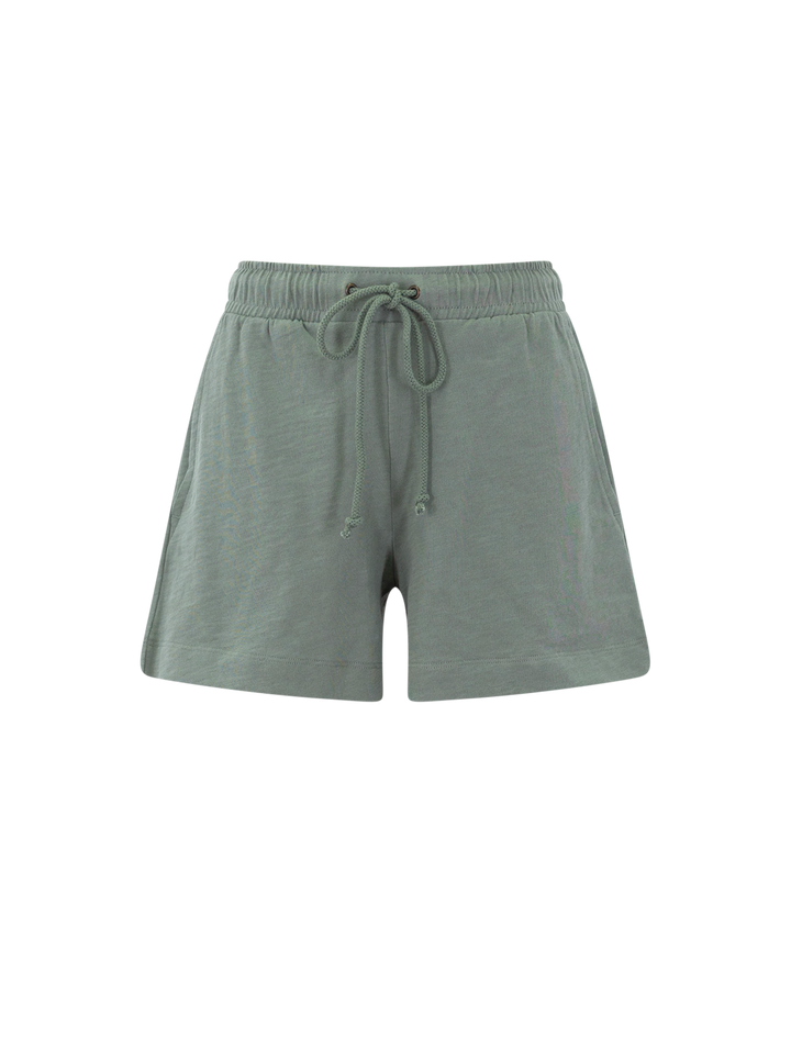 drawcord shorts in sage