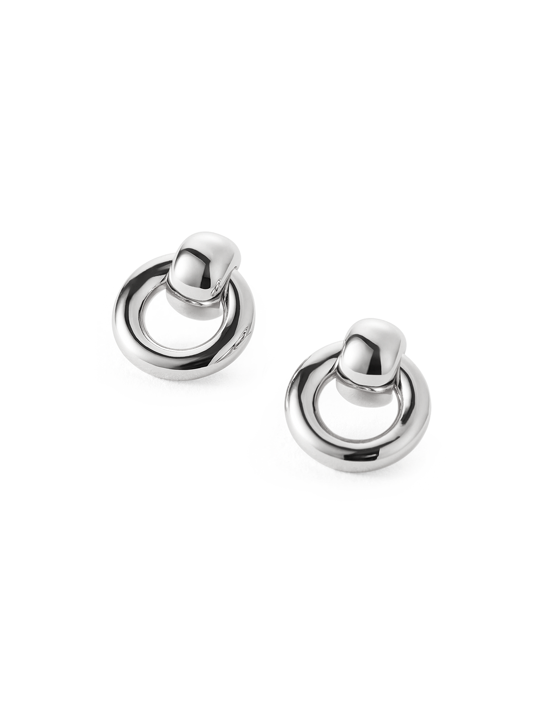mini puffy faye knockers in silver