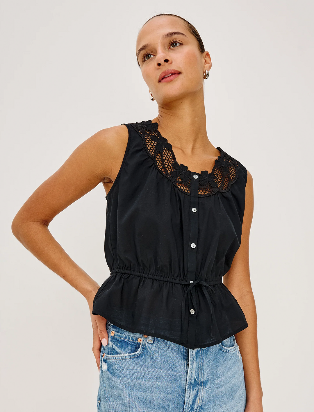 leilani top in black