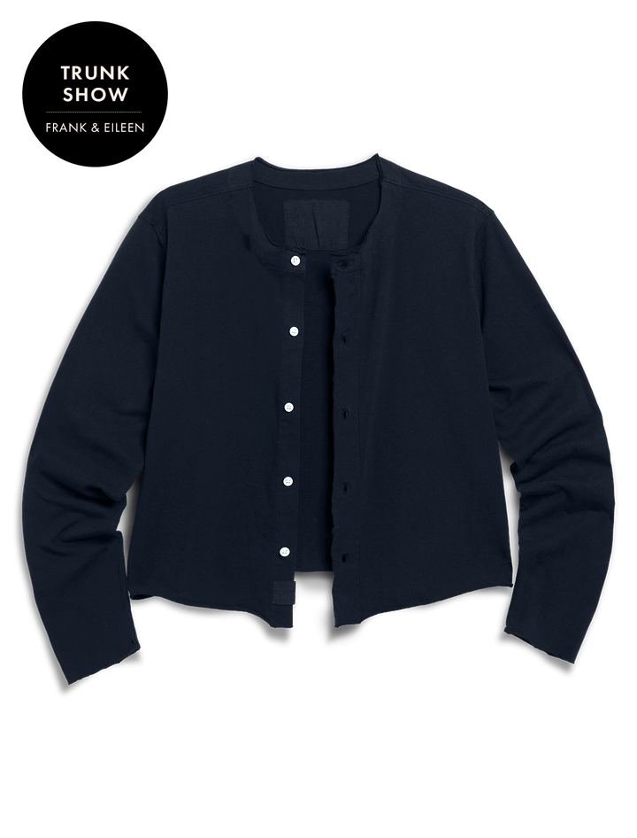 jackie t-shirt cardigan in british royal navy