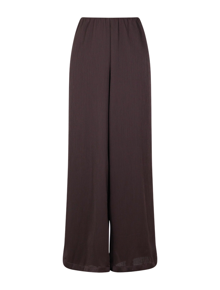 plisse crinkle pant in iron