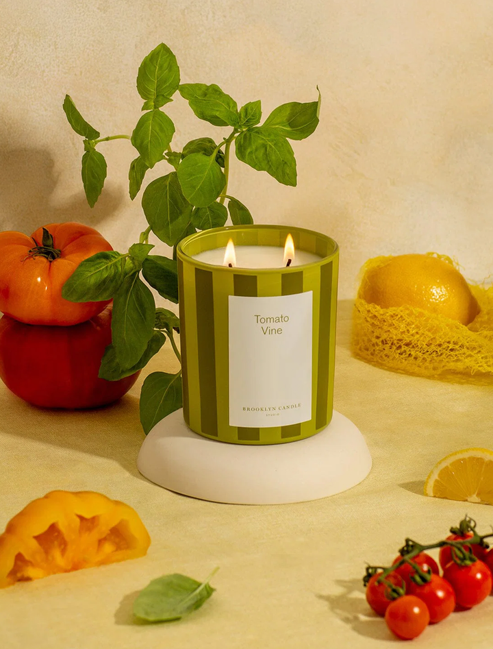 tomato vine candle