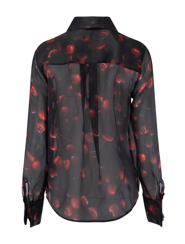 sona blouse in cherry crush print