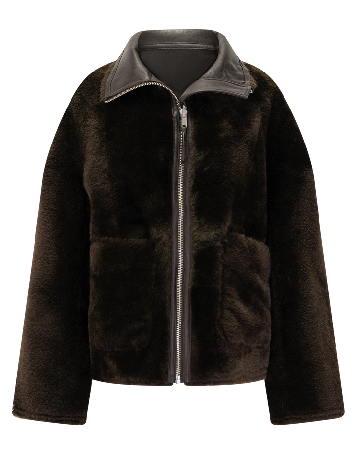 melen faux fur jacket