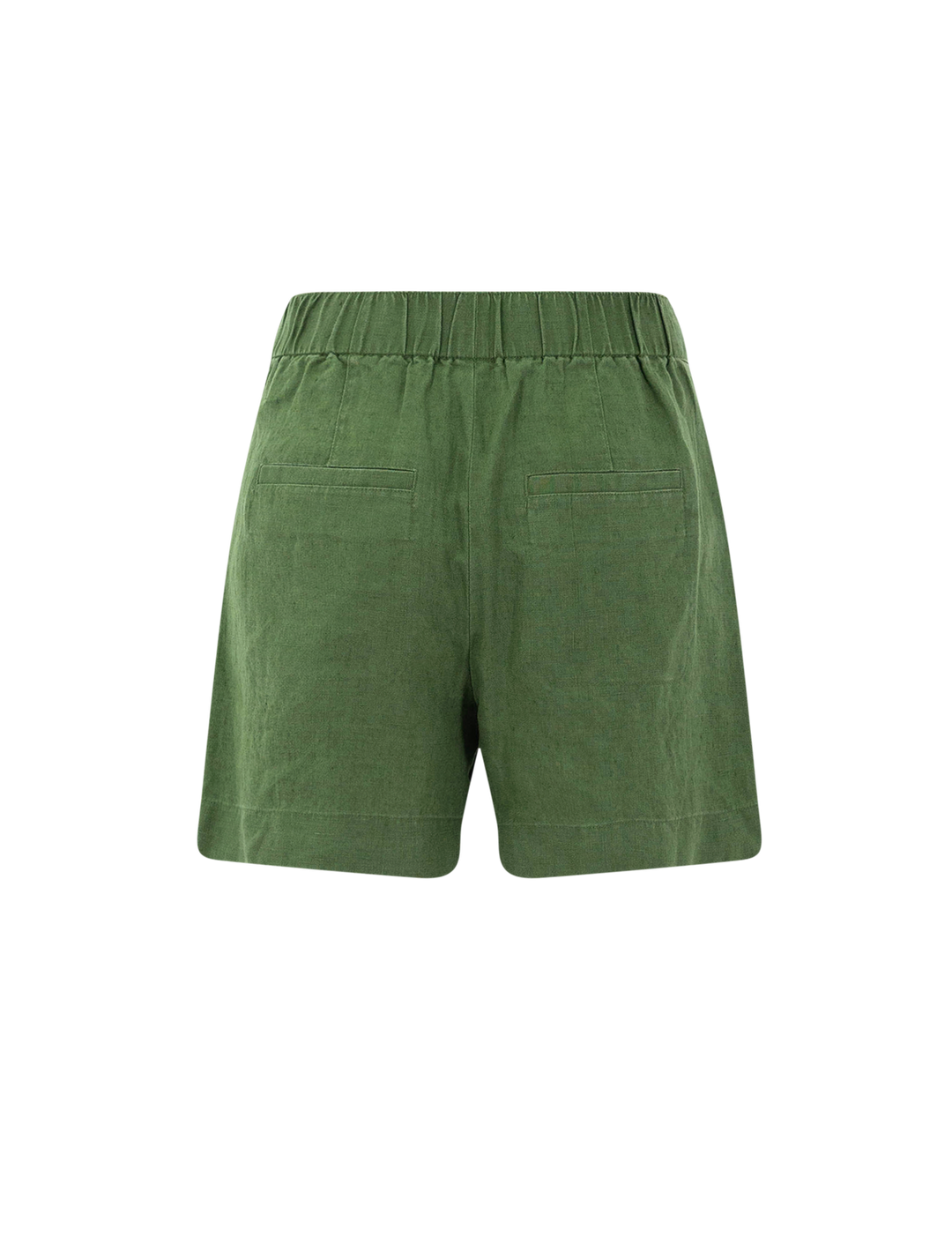 mid rised hemp shorts in herb