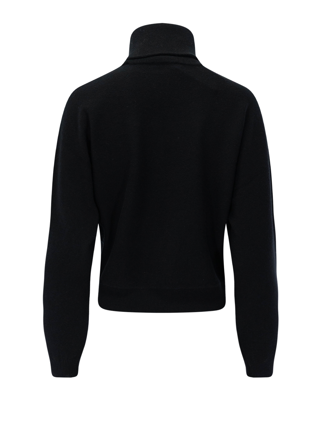 dolman turtleneck sweater in black
