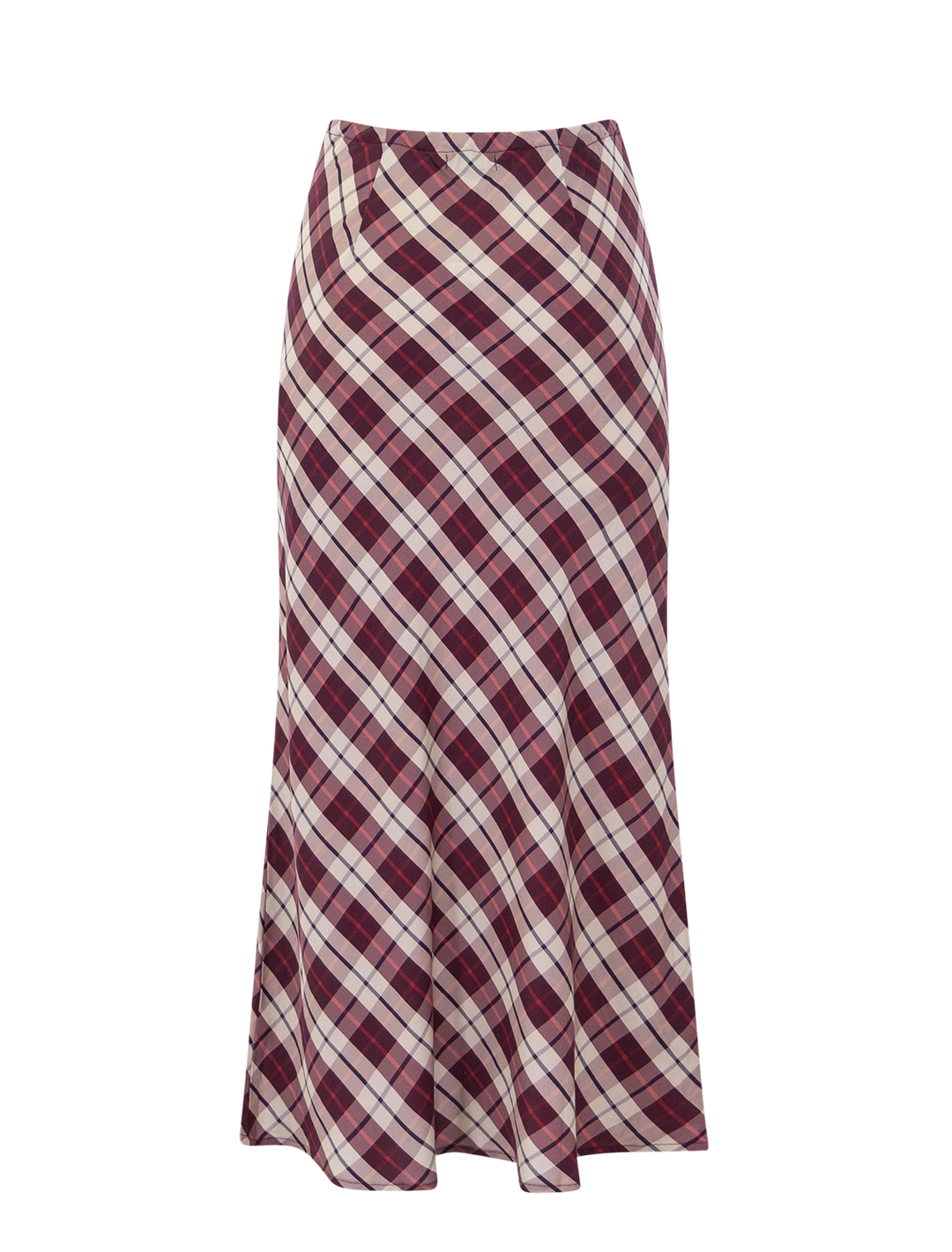 silvia maxi skirt in warm plaid