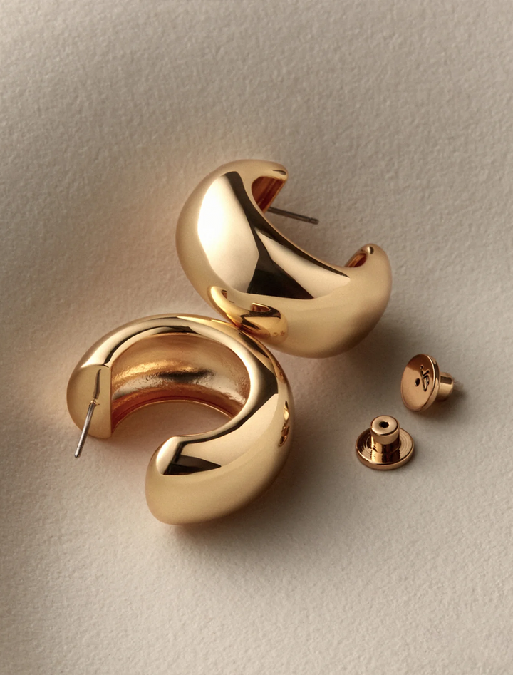 gia hoops in gold