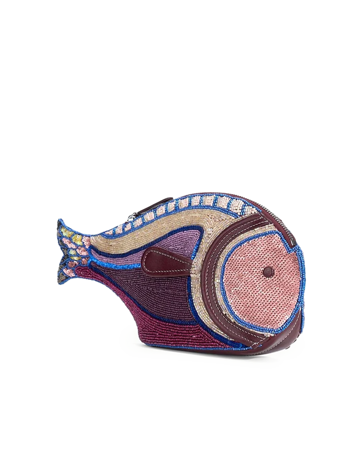pesce ultraviolet beaded clutch