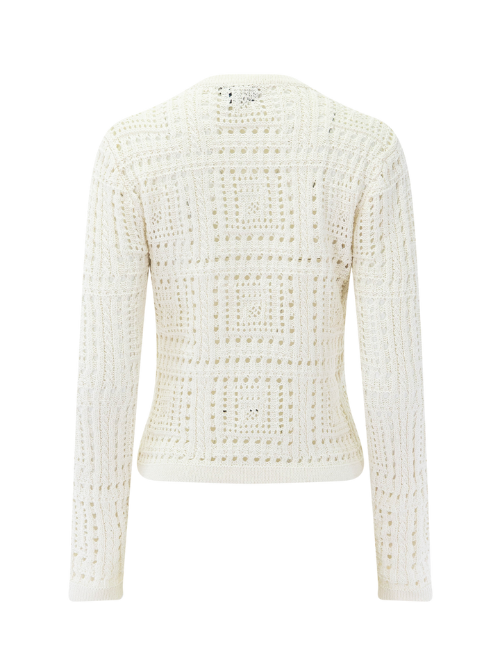 melrose cardi in gardenia