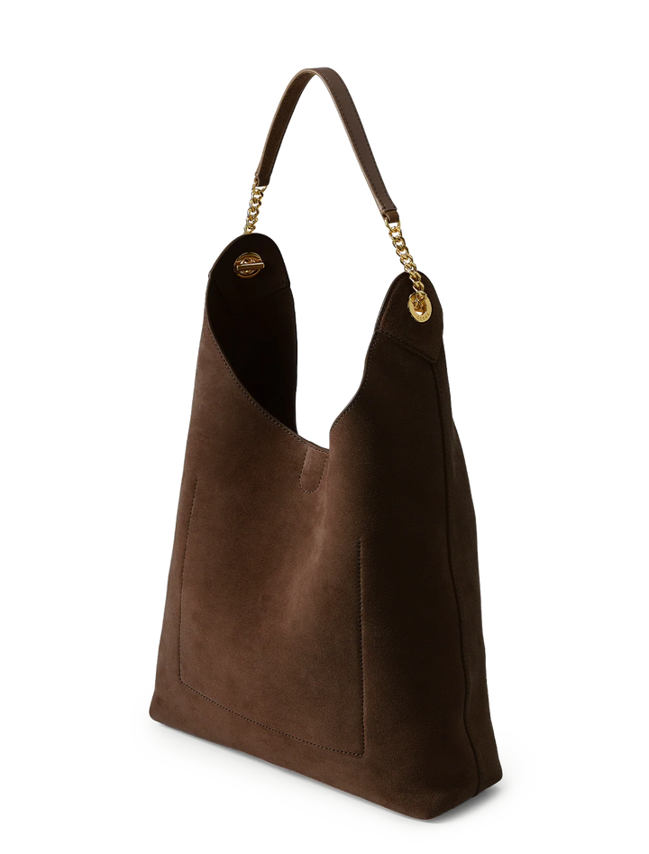 jour bag in espresso suede