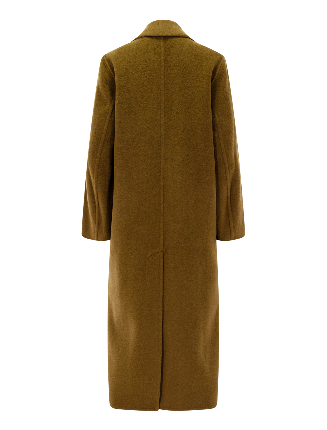 classic coat in moss ochre