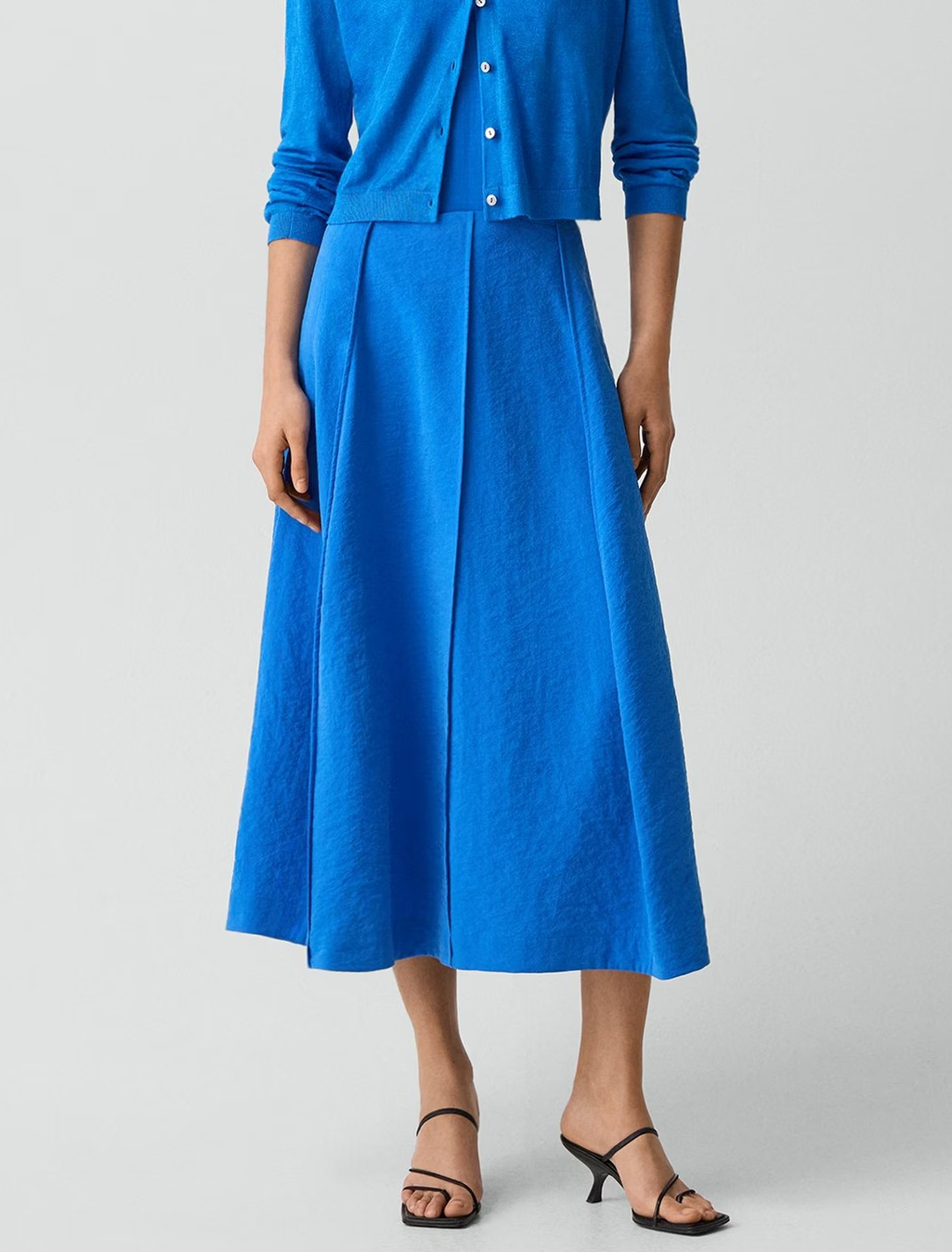 parachute skirt in jewel blue