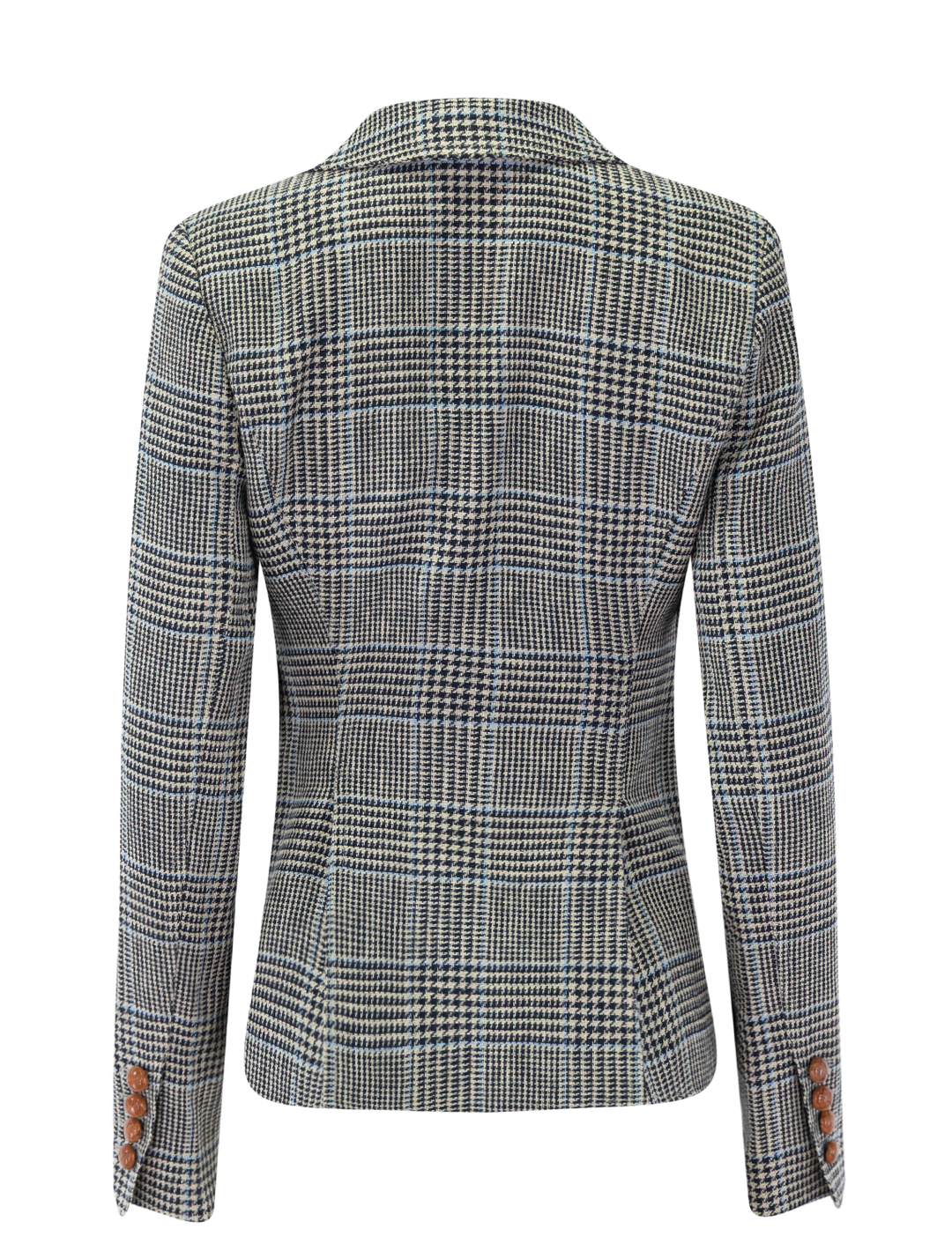 patch pocket one button blazer in classic glen check