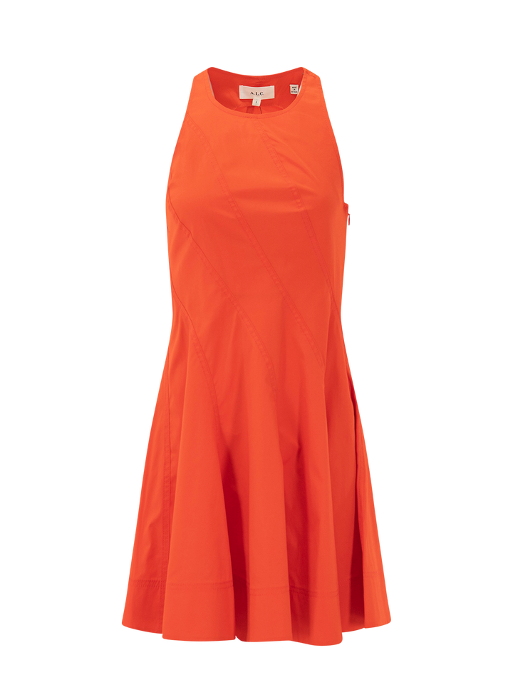 grace dress in poppy red