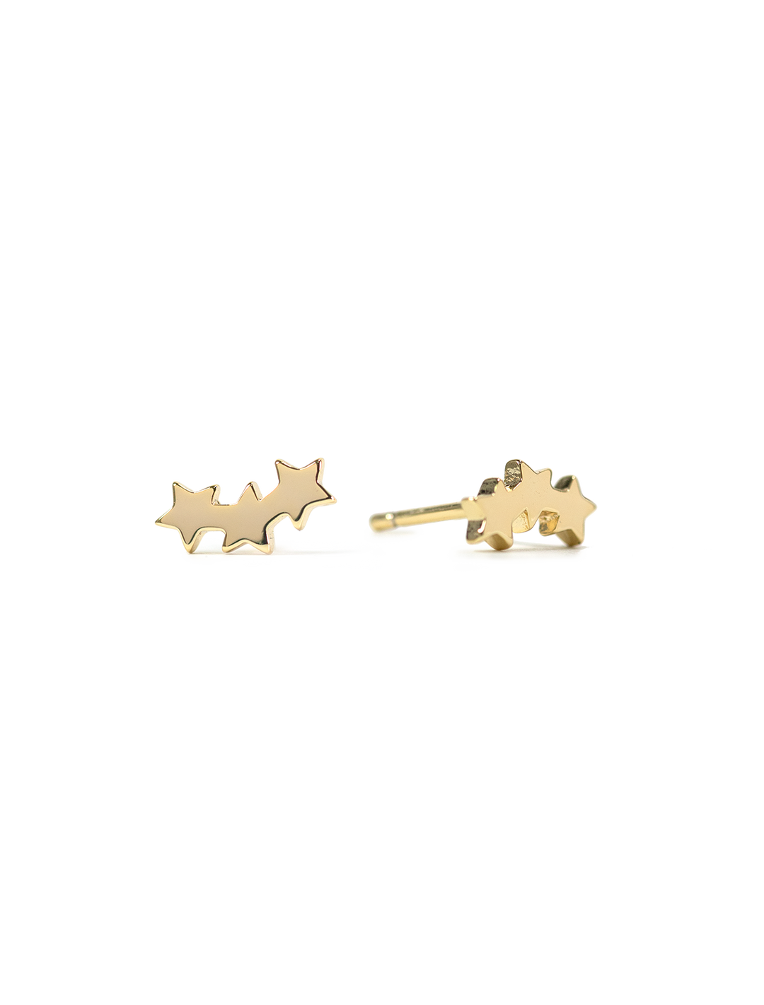 petite falling star studs