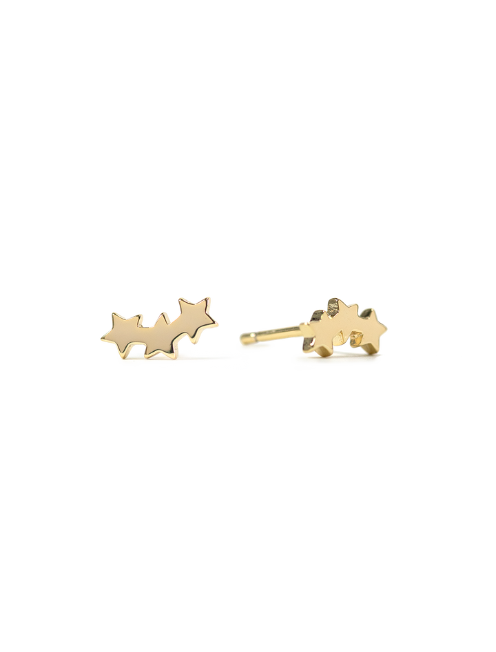 petite falling star studs