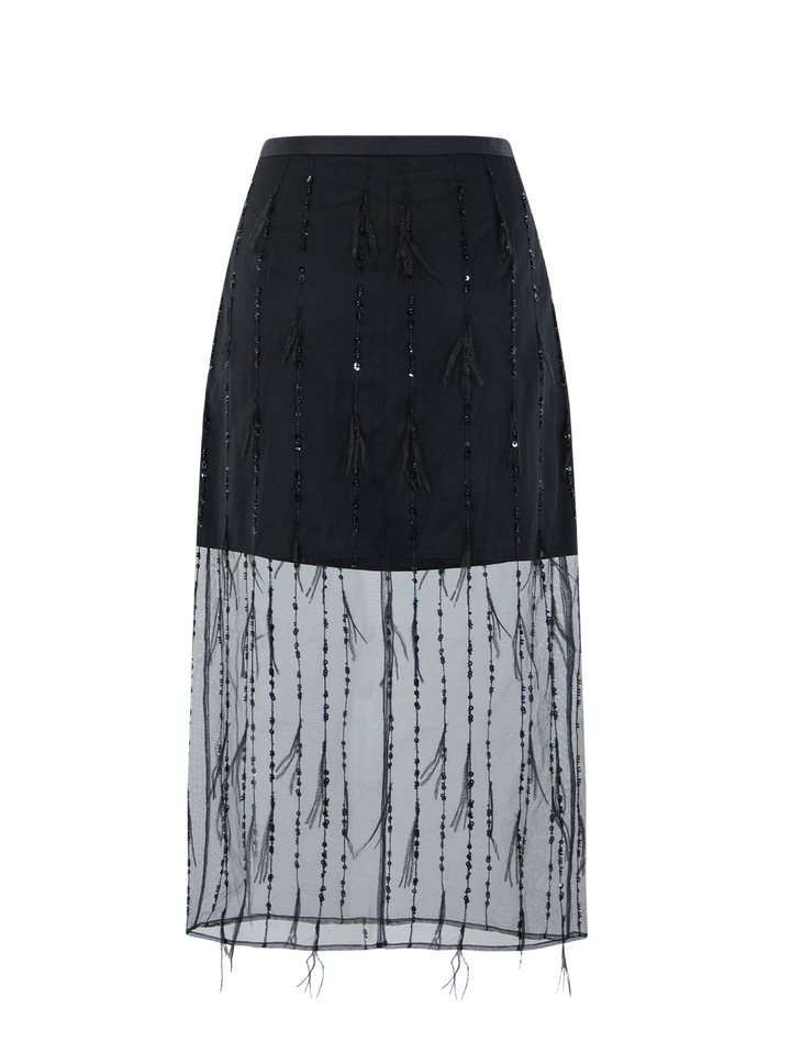 geena skirt in black