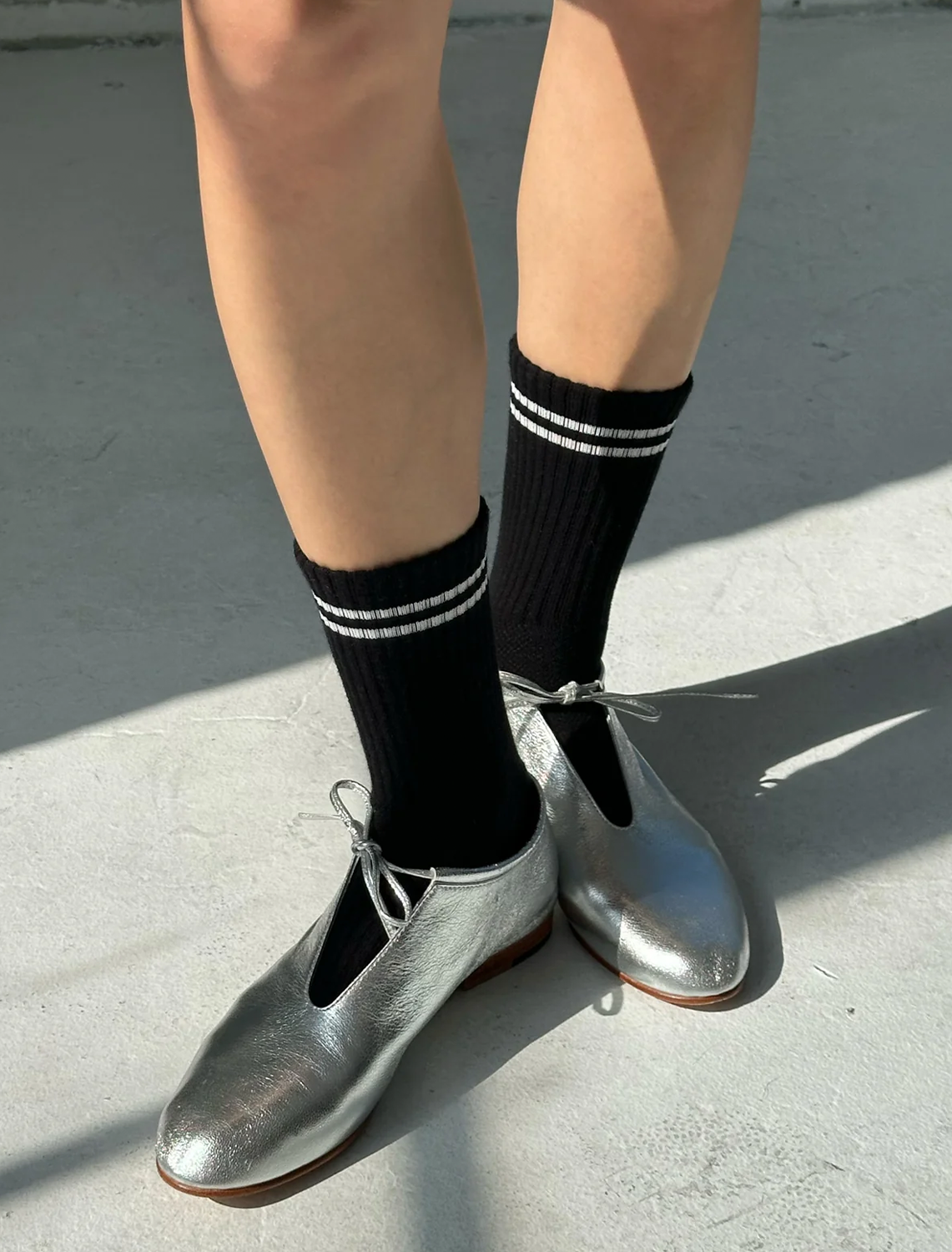 boyfriend socks in noir