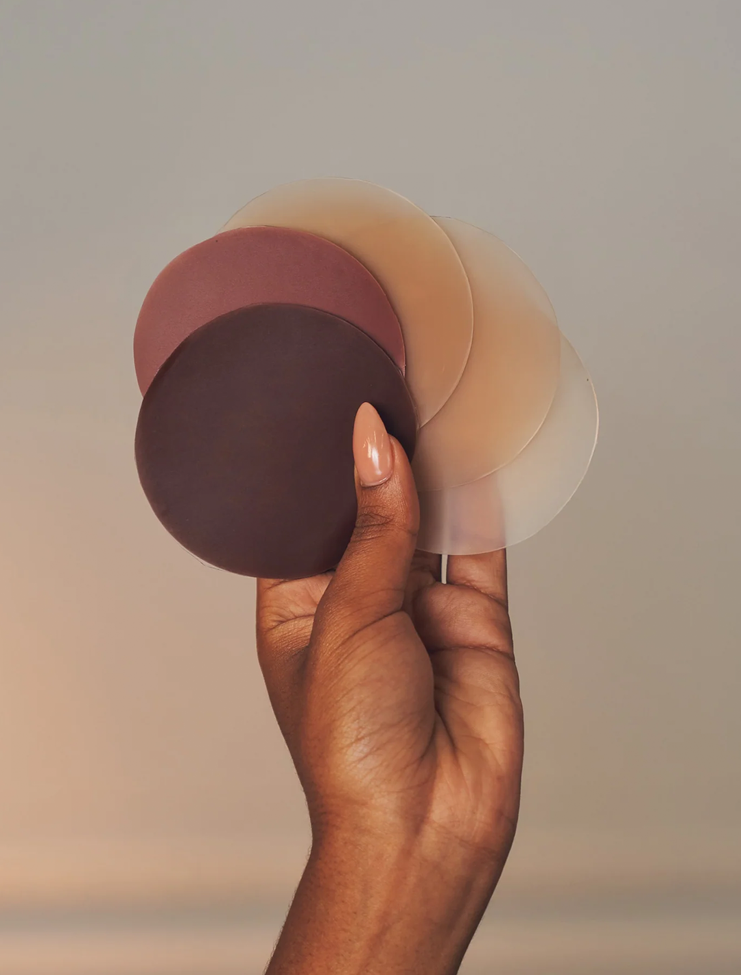 nippies skin adhesive nipple covers | caramel / size 2 (D+)