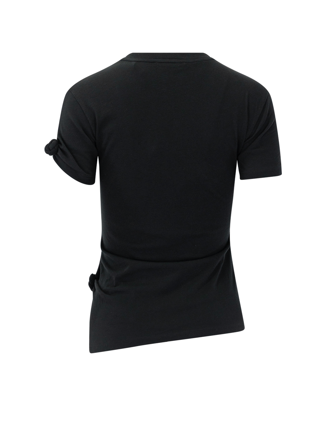 knot baby tee in black