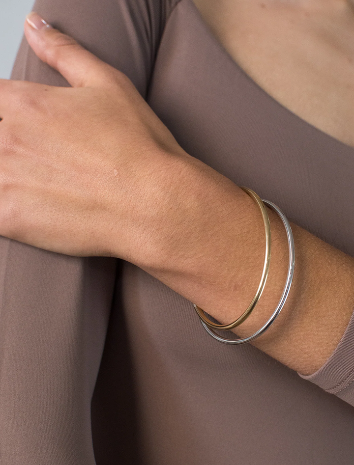 dane bangle set in two-tone - 2pk