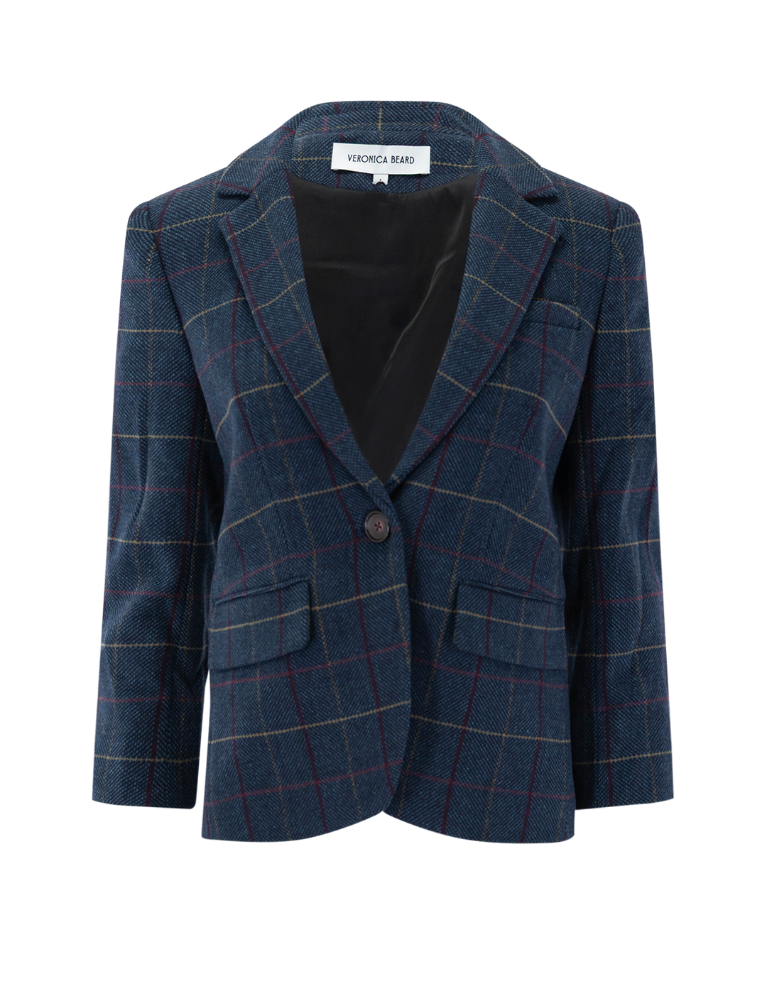 schoolboy blazer in teal plaid